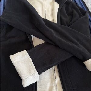 Columbia Black Jacket with Cream Lining Teddy Fleece